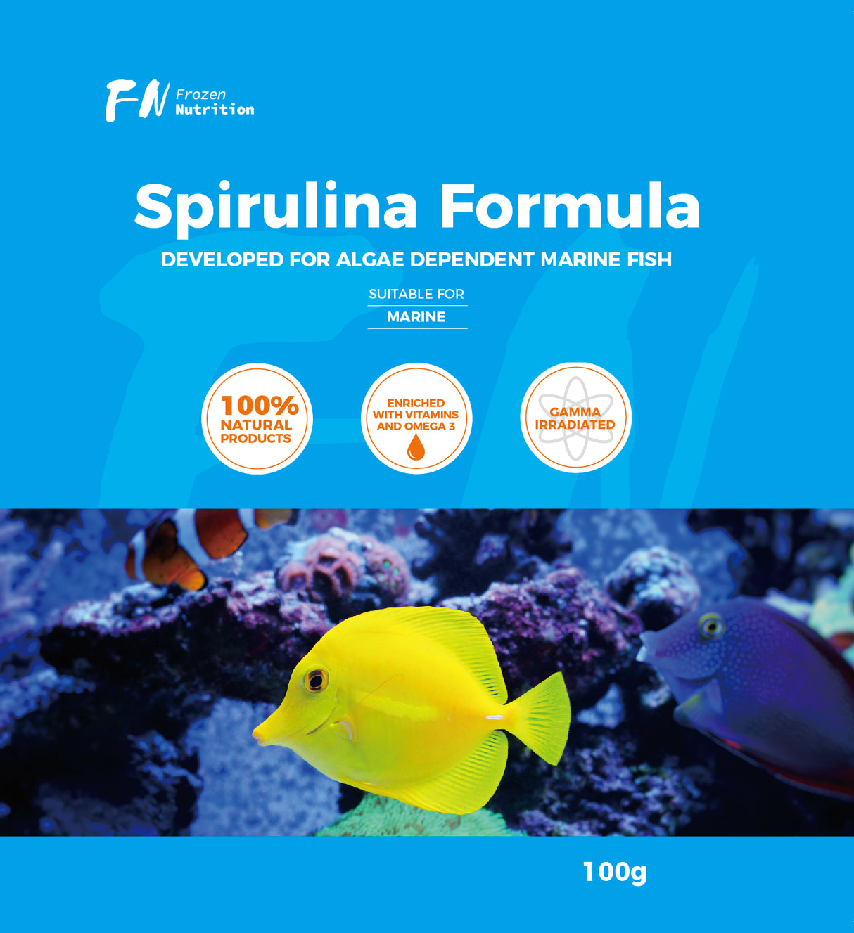 Frozen Nutrition Spirulina Formula | EasternMarine Aquariums