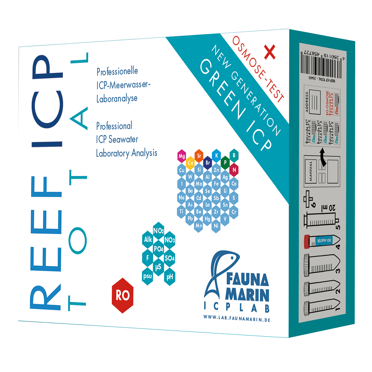 Fauna Marin Reef ICP Test Total Kit | EasternMarine Aquariums