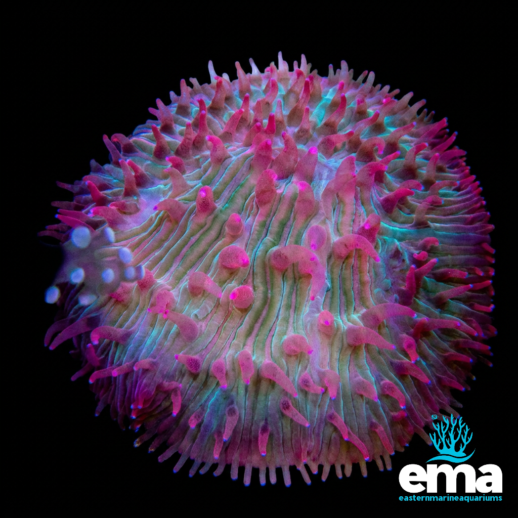 Red & Green Fungia Plate Coral