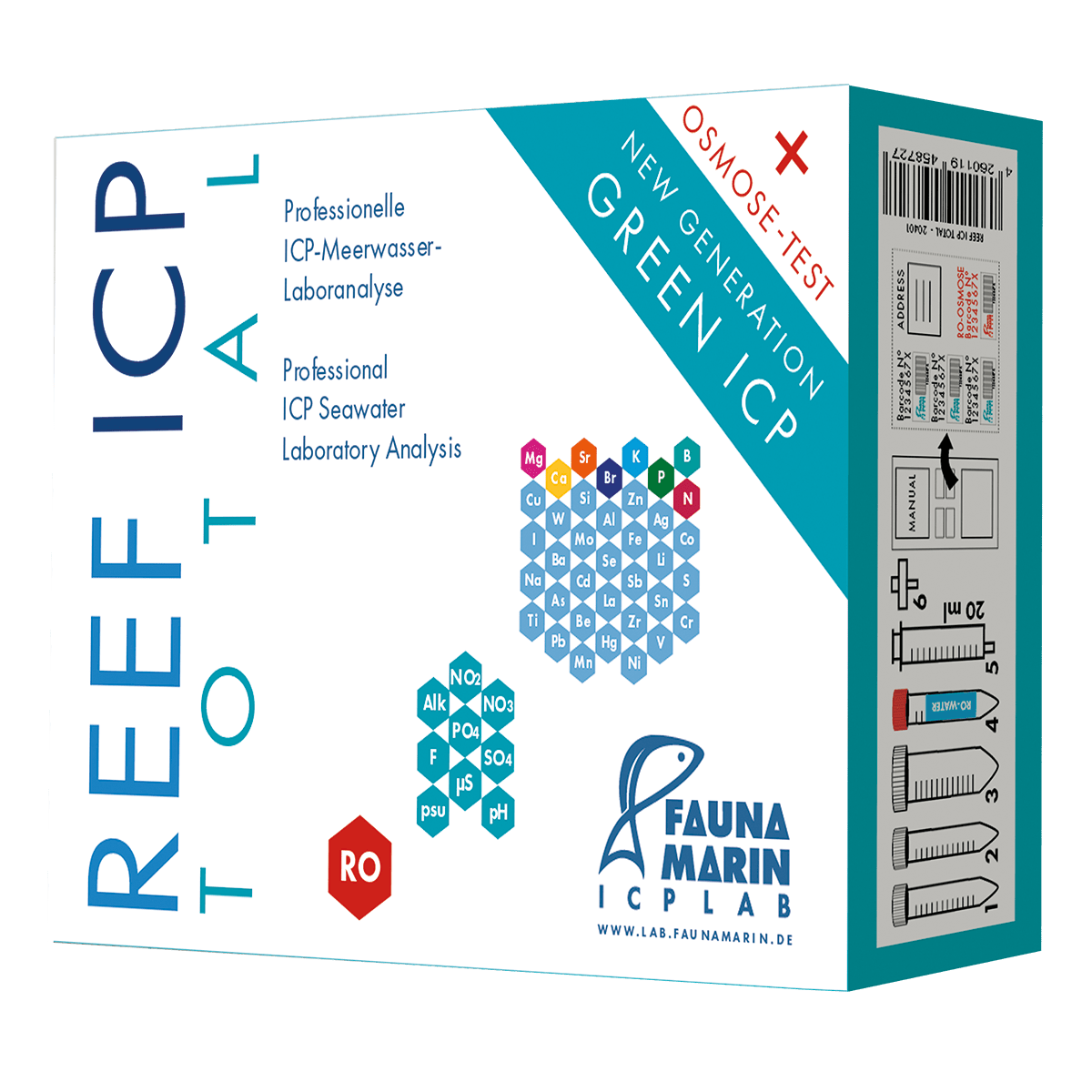 Fauna Marin Reef ICP Test Total Kit