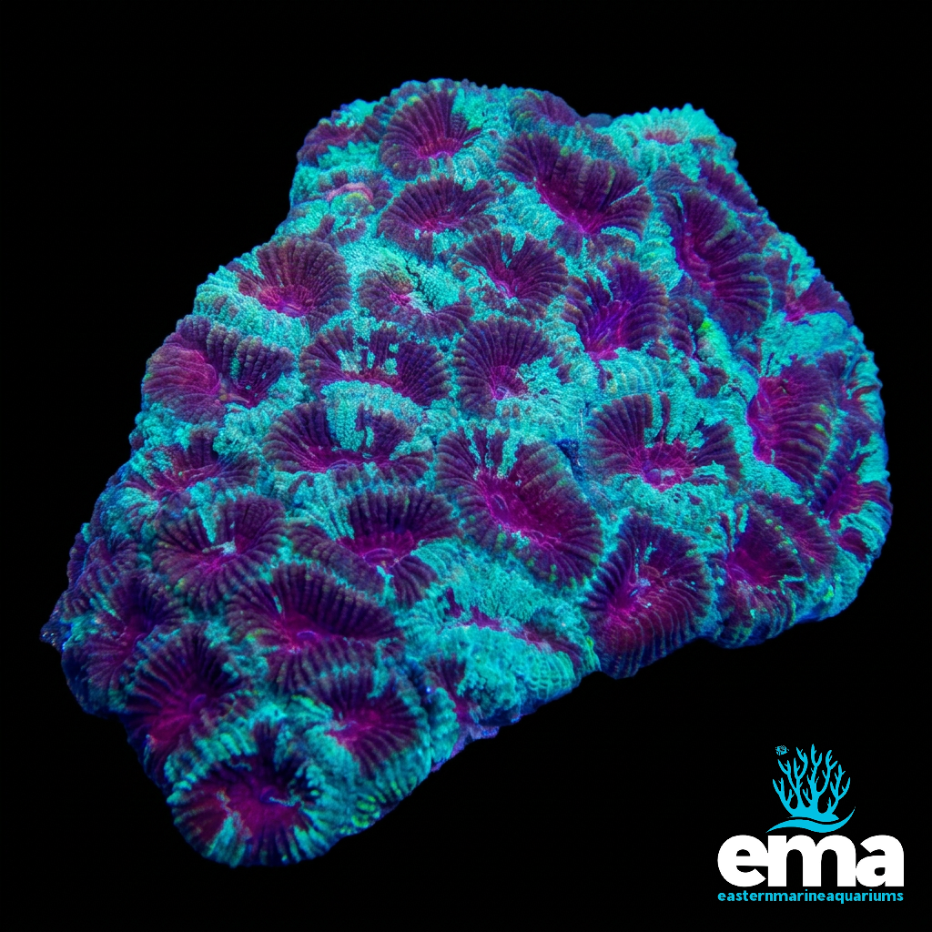 Red and Teal Favia