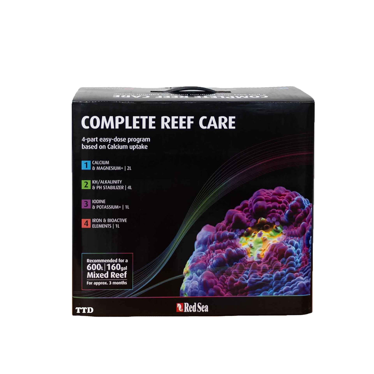 Red Sea Complete Reef Care 4 Part Supplement Program - 600L