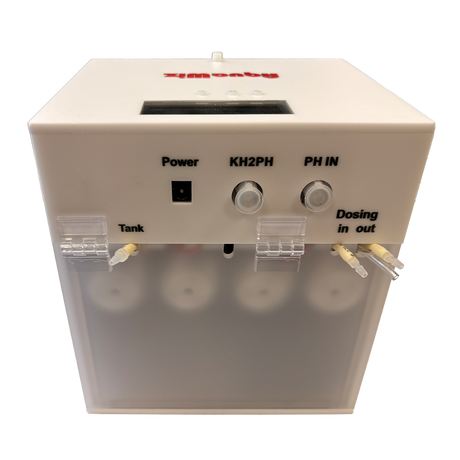 AquaWiz KH Controller Gen 5 rear connections for dosing, pH probe and KH-to-pH output