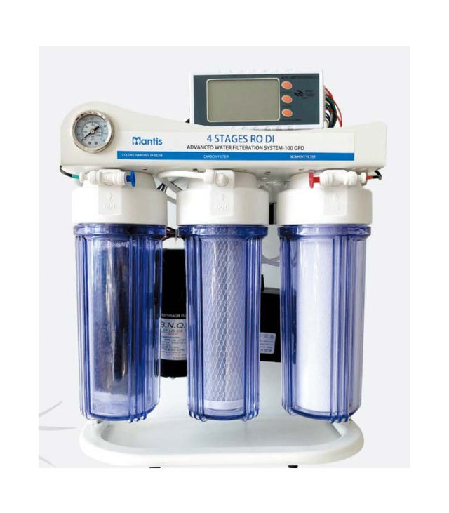 Mantis 4 Stage 100GPD RO DI aquarium water filtration system