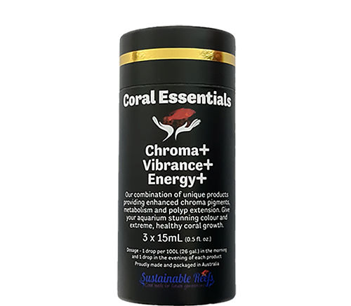 Coral Essentials Black Label - Nano Pack Chroma+,Energy+, Vibrance+