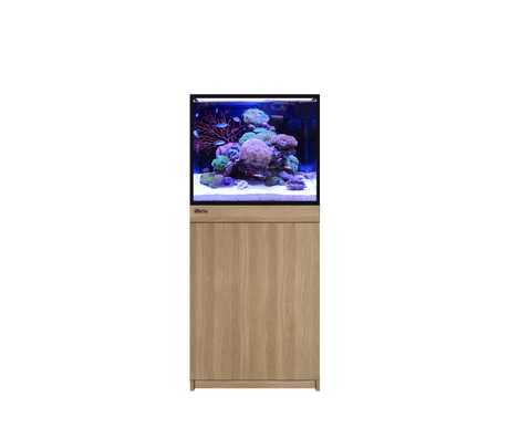 Red Sea REEF-FRAME 170 aquarium system in Oak cabinet finish