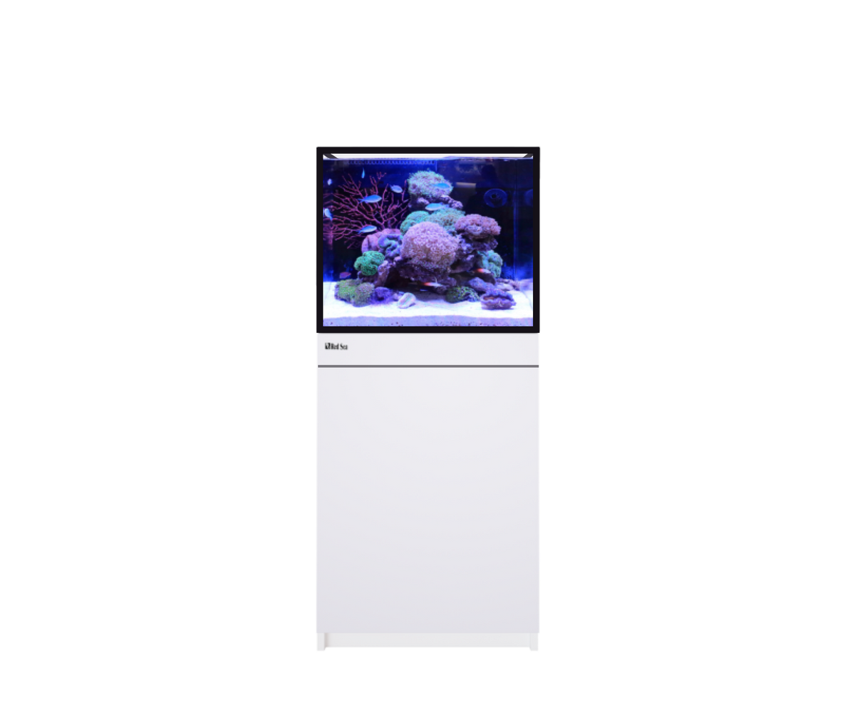 Red Sea REEF-FRAME 170 aquarium system in White cabinet finish