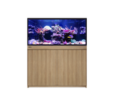 Red Sea REEF-FRAME 350 aquarium system in Oak cabinet finish