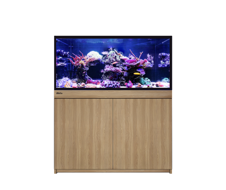 Red Sea REEF-FRAME 350 aquarium system in Oak cabinet finish