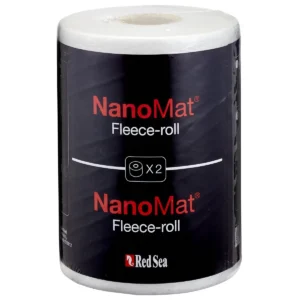 Red Sea NanoMat fleece roll packaging with two rolls for aquarium filtration.